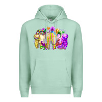 Seafoam mardi gras tooth Premium Hoodie - RacoonDesign