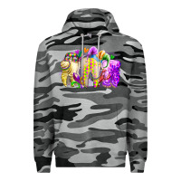 Slate Camo mardi gras tooth Premium Hoodie - RacoonDesign