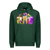 Sports Green mardi gras tooth Premium Hoodie - RacoonDesign