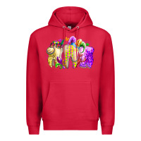 Cardinal mardi gras tooth Premium Hoodie - RacoonDesign
