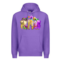 Purple mardi gras tooth Premium Hoodie - RacoonDesign