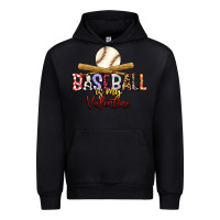 Black baseball is my valentine Urban Hoodie - RacoonDesign