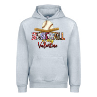Heather Grey baseball is my valentine Urban Hoodie - RacoonDesign