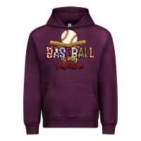 Mauve Wine baseball is my valentine Urban Hoodie - RacoonDesign