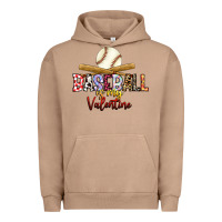 Pigment Burro baseball is my valentine Urban Hoodie - RacoonDesign