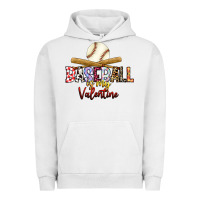 Pigment Lunar Rock baseball is my valentine Urban Hoodie - RacoonDesign