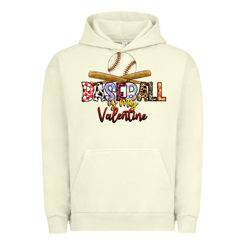 Baseball Is My Valentine Urban Hoodie by RacoonDesign | Teevron