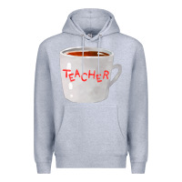 Heather Grey teachers mug  fa element Premium Hoodie - FaDigitalArtStudio