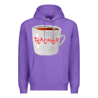 Purple teachers mug  fa element Premium Hoodie - FaDigitalArtStudio