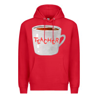 Red teachers mug  fa element Premium Hoodie - FaDigitalArtStudio