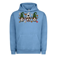 Pigment Pebble Blue soccer gnome Urban Hoodie - HRA Design Shop