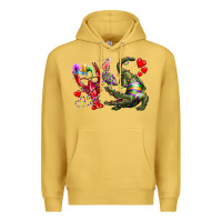 Antique Gold mardi gras Premium Hoodie - RacoonDesign