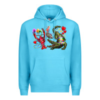 Ocean Blue mardi gras Premium Hoodie - RacoonDesign