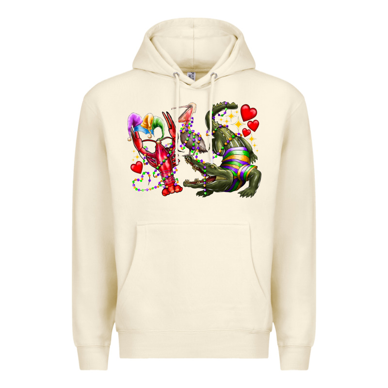 Mardi Gras Premium Hoodie by RacoonDesign | Teevron