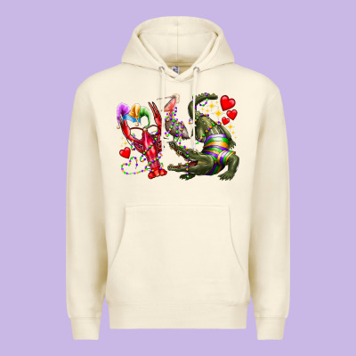 Mardi Gras Premium Hoodie Designed By Racoondesign