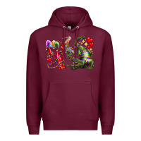 Burgundy mardi gras Premium Hoodie - RacoonDesign