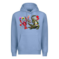Colony Blue mardi gras Premium Hoodie - RacoonDesign