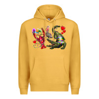 Mustard mardi gras Premium Hoodie - RacoonDesign