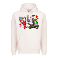 Pale Pink mardi gras Premium Hoodie - RacoonDesign