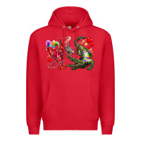 Red mardi gras Premium Hoodie - RacoonDesign