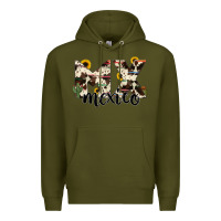 Army Green mexico state cowhide serape cactus Premium Hoodie - RanaPortraitStore