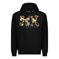 Black mexico state cowhide serape cactus Premium Hoodie - RanaPortraitStore