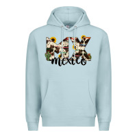 Blue Mist mexico state cowhide serape cactus Premium Hoodie - RanaPortraitStore