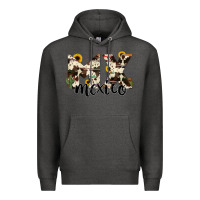 Charcoal Heather mexico state cowhide serape cactus Premium Hoodie - RanaPortraitStore