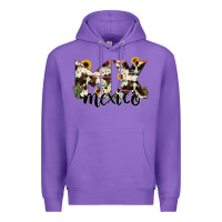 Purple mexico state cowhide serape cactus Premium Hoodie - RanaPortraitStore