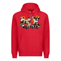 Red mexico state cowhide serape cactus Premium Hoodie - RanaPortraitStore
