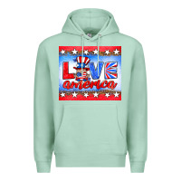 Seafoam love america gnome Premium Hoodie - HRA Design Shop