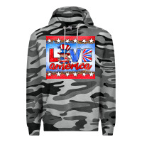 Slate Camo love america gnome Premium Hoodie - HRA Design Shop