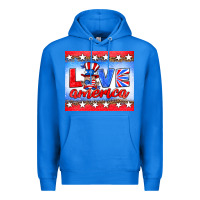 True Royal love america gnome Premium Hoodie - HRA Design Shop