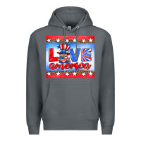 Rock love america gnome Premium Hoodie - HRA Design Shop
