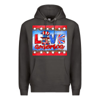 Smoke love america gnome Premium Hoodie - HRA Design Shop