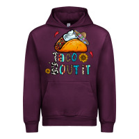 Mauve Wine taco bout it Urban Hoodie - CowhideDigitalArt