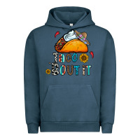 Pigment Midnight Navy taco bout it Urban Hoodie - CowhideDigitalArt