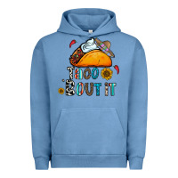 Pigment Pebble Blue taco bout it Urban Hoodie - CowhideDigitalArt