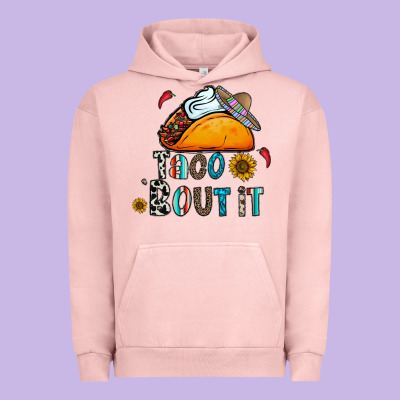 Taco Bout It Urban Hoodie Designed By Cowhidedigitalart