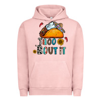 Pigment Salmon taco bout it Urban Hoodie - CowhideDigitalArt