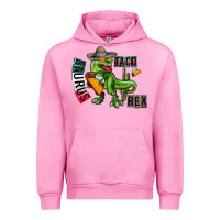 Fuchsia Pink taco saurus rex Urban Hoodie - CowhideDigitalArt