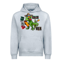 Heather Grey taco saurus rex Urban Hoodie - CowhideDigitalArt