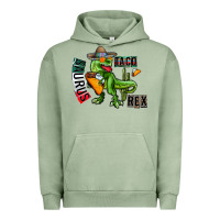 Pigment Oil Green taco saurus rex Urban Hoodie - CowhideDigitalArt