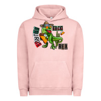 Pigment Salmon taco saurus rex Urban Hoodie - CowhideDigitalArt