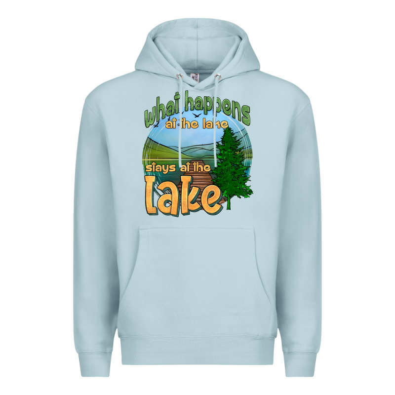 What Happens At The Lake Stays At The Lake Premium Hoodie by HRA Design Shop | Teevron