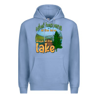 Colony Blue what happens at the lake stays at the lake Premium Hoodie - HRA Design Shop