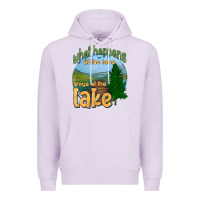 Lilac what happens at the lake stays at the lake Premium Hoodie - HRA Design Shop