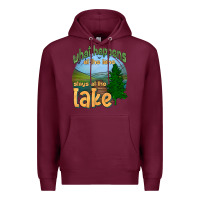 What Happens At The Lake Stays At The Lake Premium Hoodie | Teevron