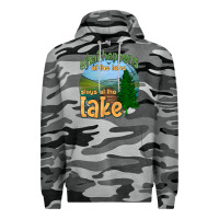 Slate Camo what happens at the lake stays at the lake Premium Hoodie - HRA Design Shop