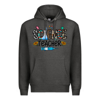 Charcoal Heather science teacher Premium Hoodie - CowhideDigitalArt